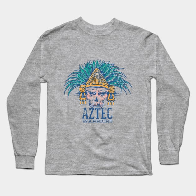 Aztec Warriors Long Sleeve T-Shirt by Verboten